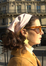 PINK BOW EMBROIDERED BANDANA