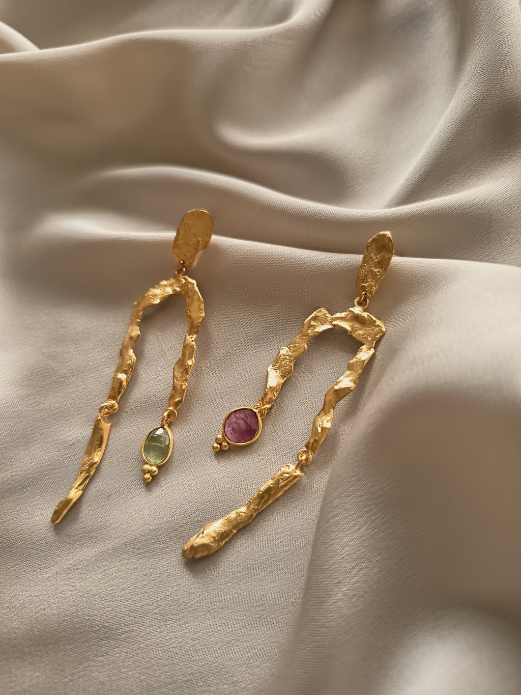MELTED TOURMALINE EARRINGS