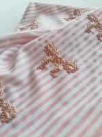 PINK BOW EMBROIDERED BANDANA