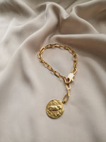 CHAIN AND COIN BRACELET